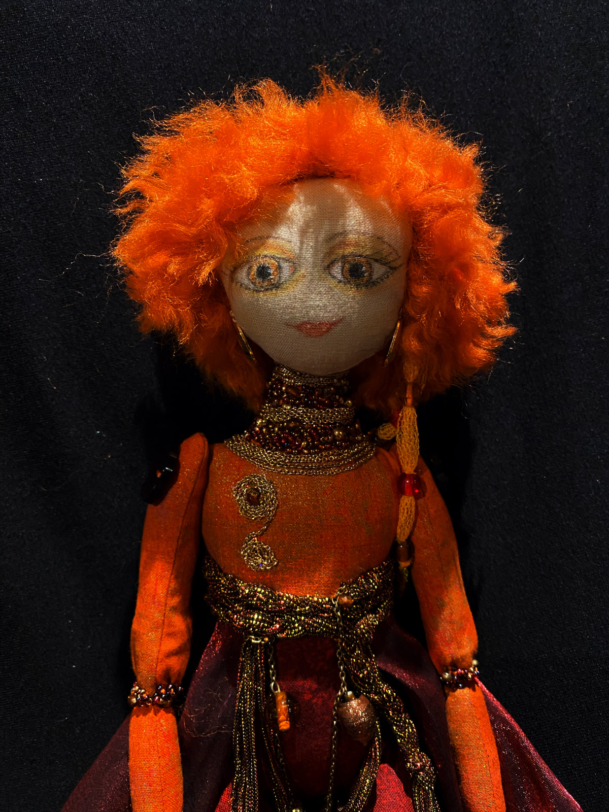Beaded & Beautiful Cloth Art Doll