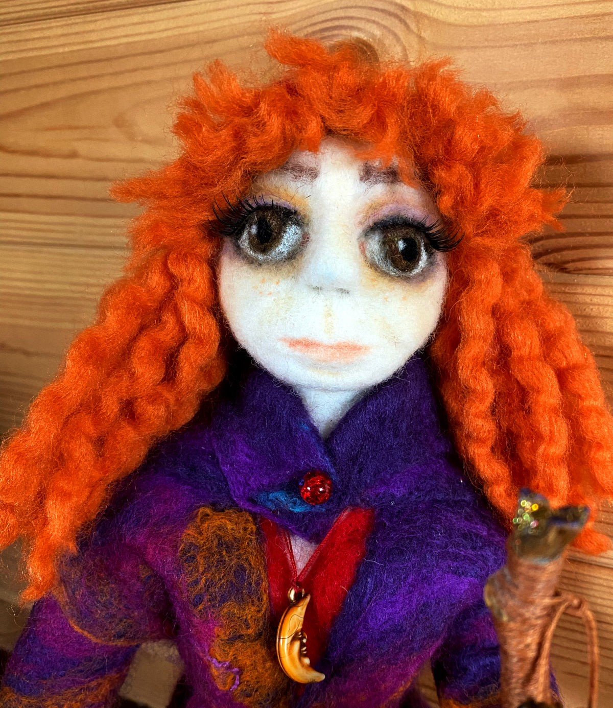 OOAK Felted and sculpted art doll