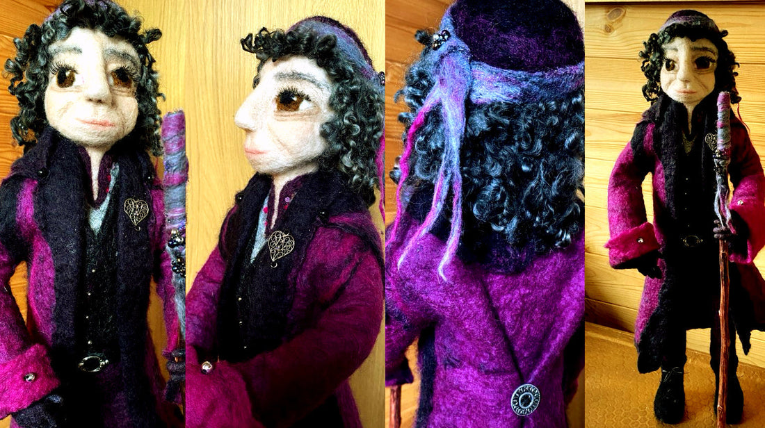 Creating a magical felted person