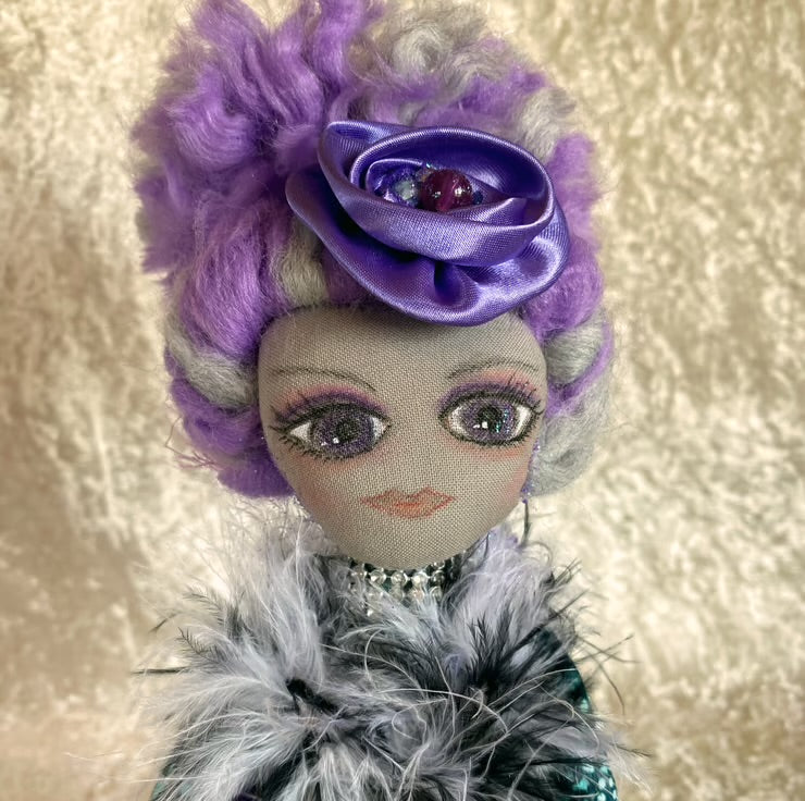 Dramatic Cloth Art Doll