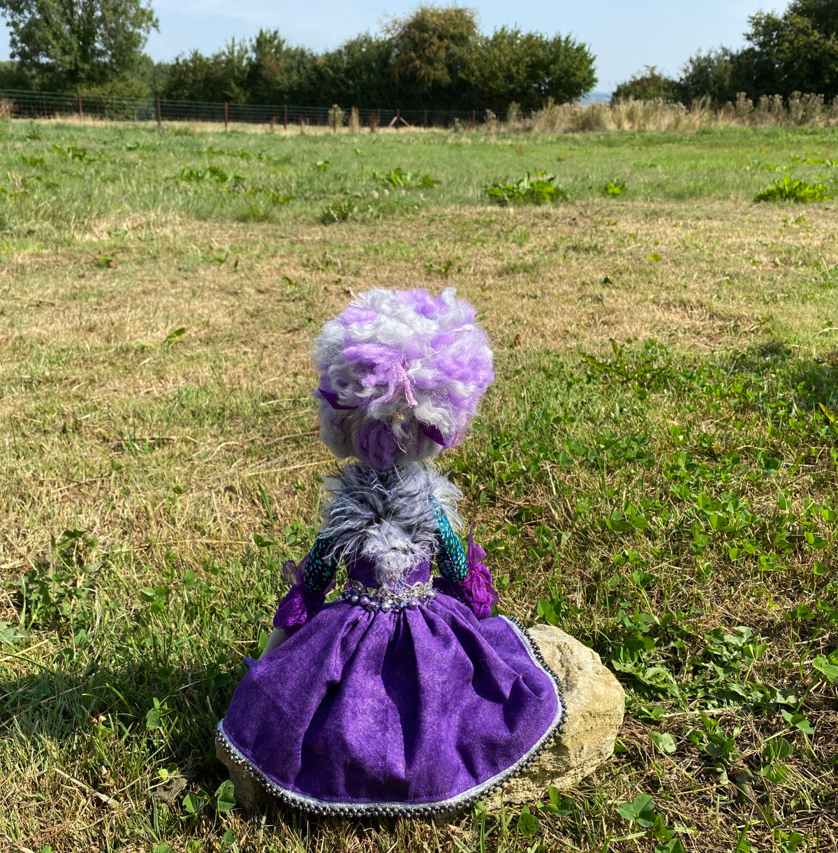 Dramatic Cloth Art Doll