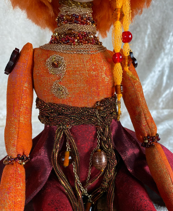 Beaded & Beautiful Cloth Art Doll