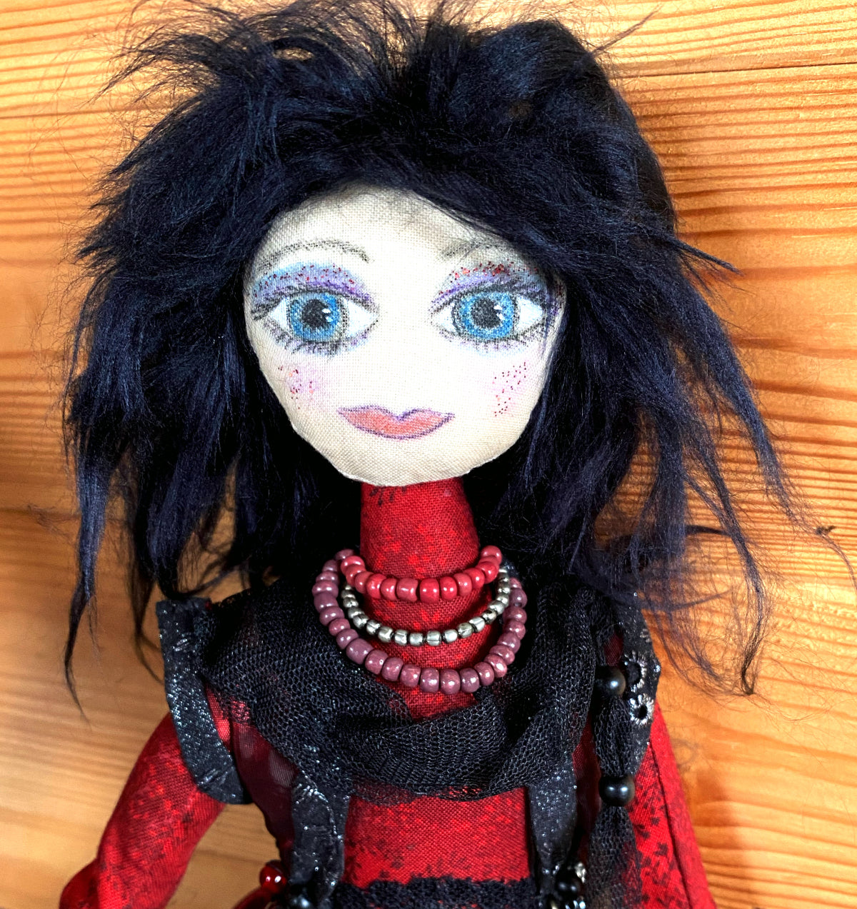 Gothic-looking Unique Art Doll