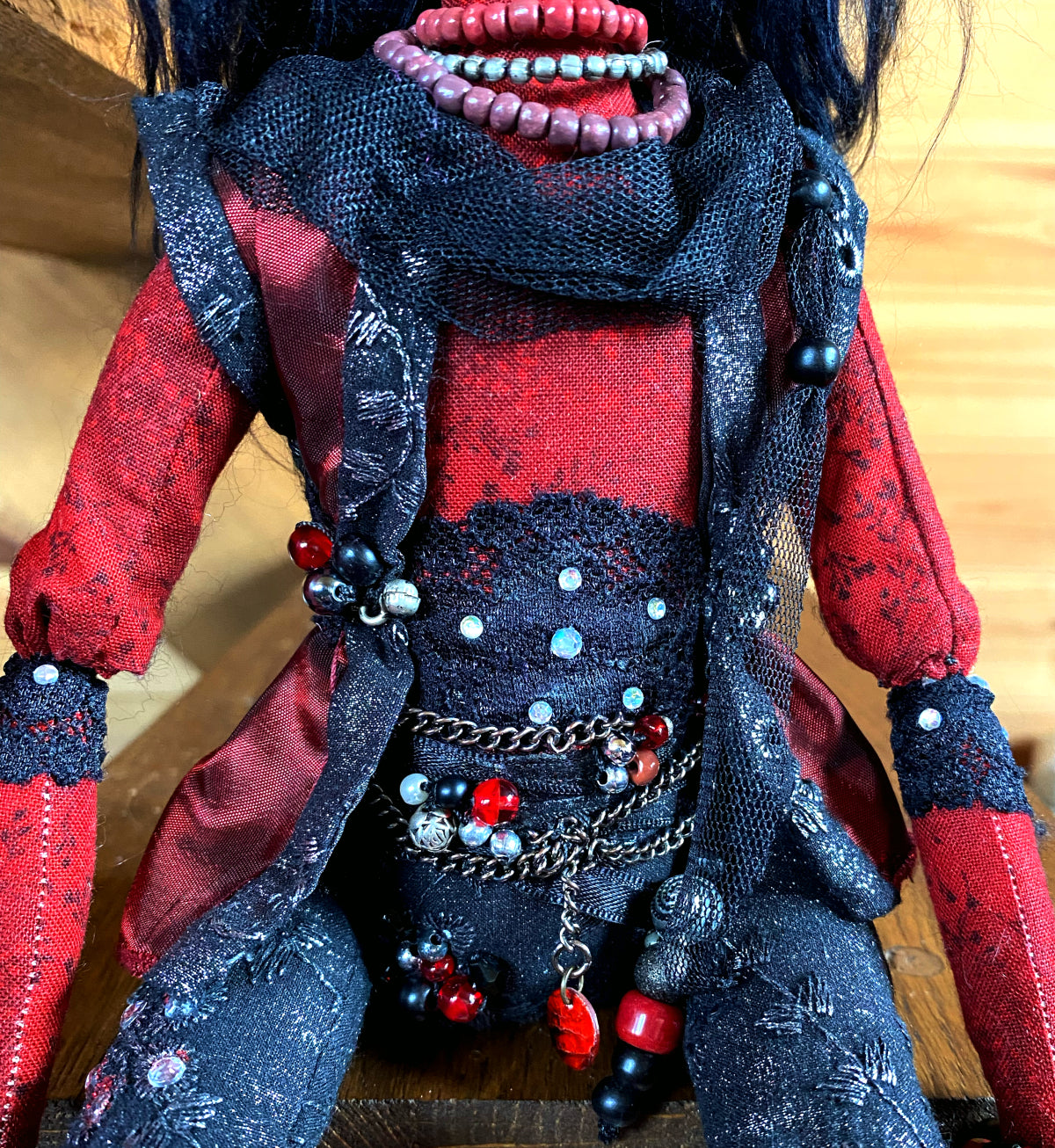 Gothic-looking Unique Art Doll