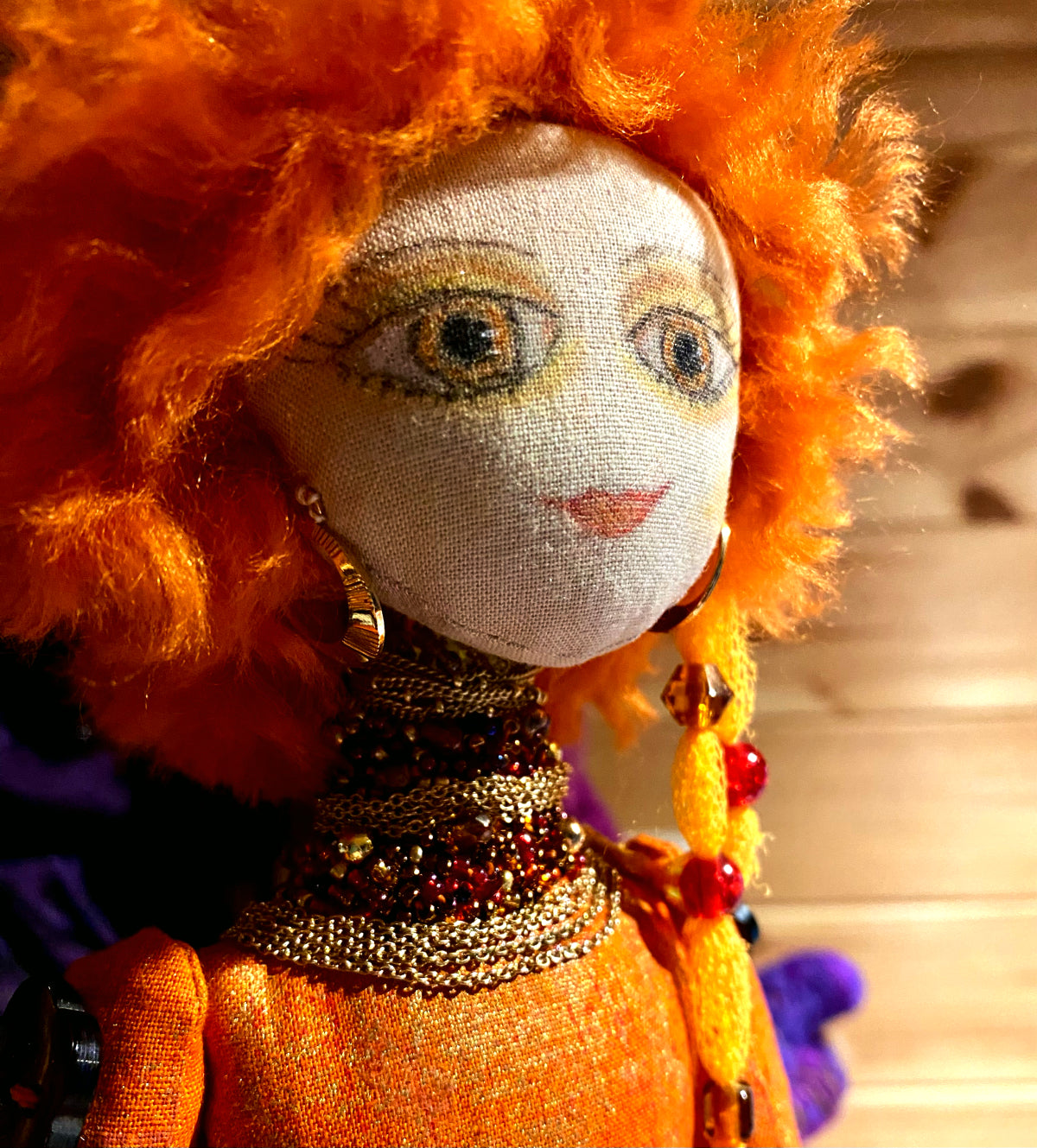 Beaded & Beautiful Cloth Art Doll