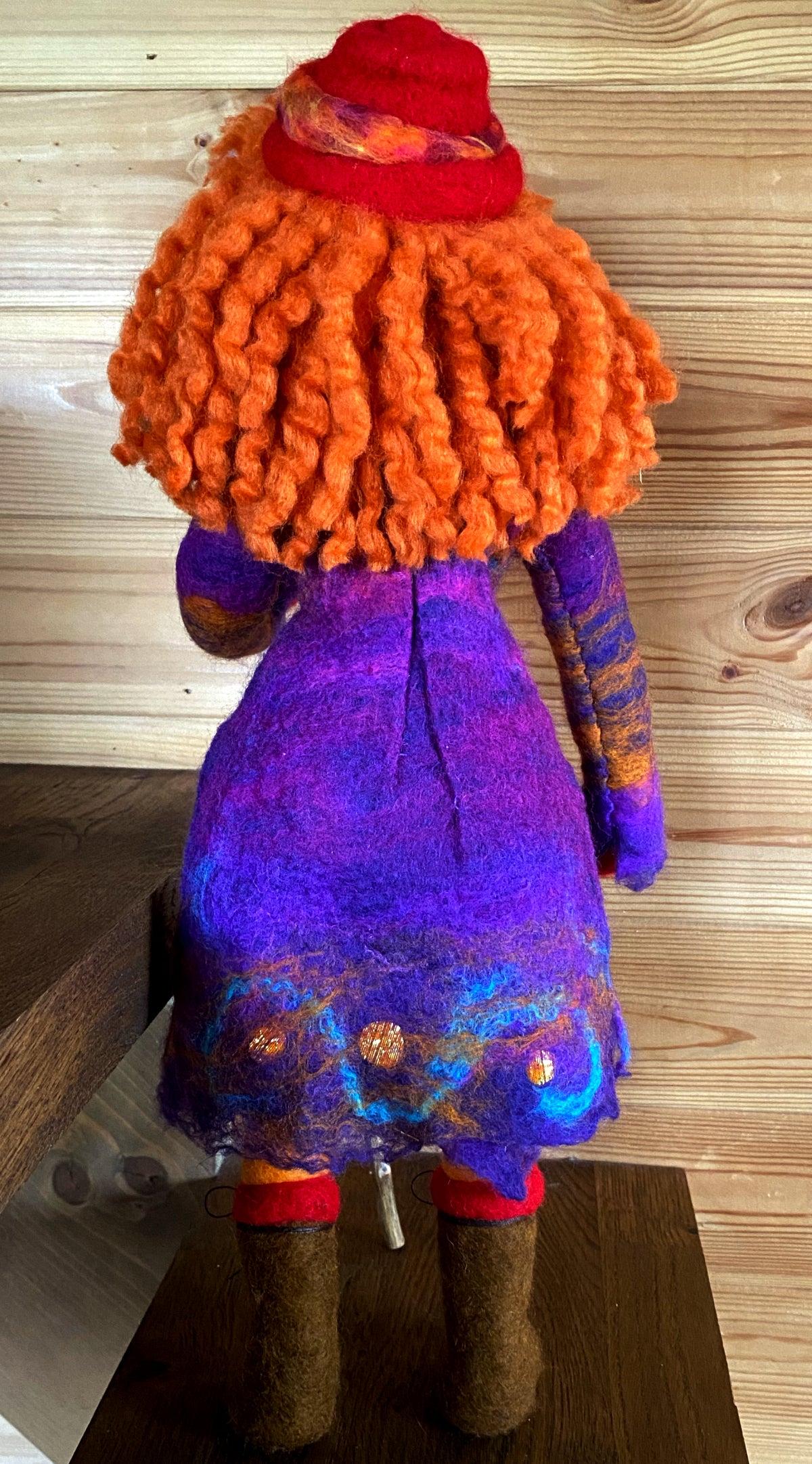 OOAK Felted and sculpted art doll