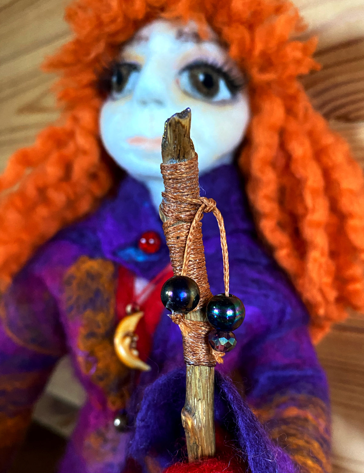 OOAK Felted and sculpted art doll