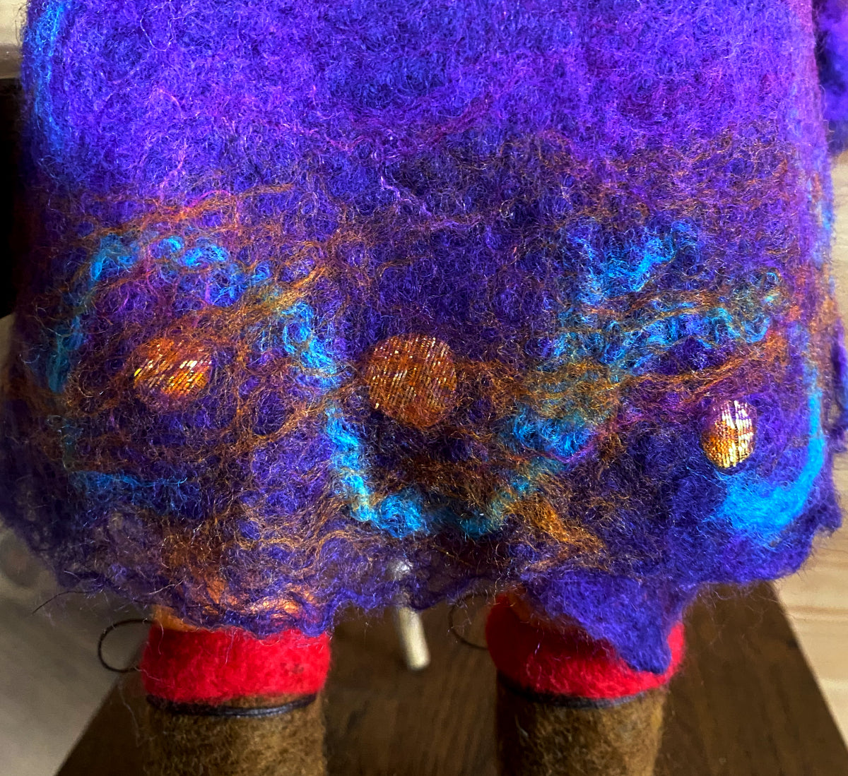 OOAK Felted and sculpted art doll